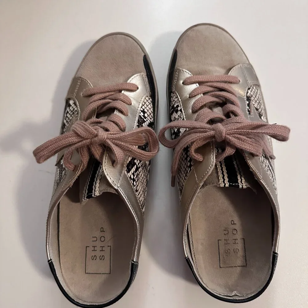Snake Skin Slide-On Sneakers - Picture 1 of 3